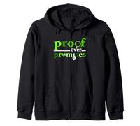 Vert Preuve de Couleur sur Les promesses Vert Graphique Sweat à Capuche