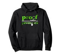 Vert Preuve de Couleur sur Les promesses Vert Graphique Sweat à Capuche