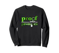 Vert Preuve de Couleur sur Les promesses Vert Graphique Sweatshirt