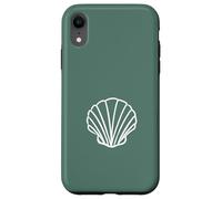 Vert Sauge Minimaliste Coquillages océan Plage Coque pour iPhone XR