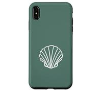 Vert Sauge Minimaliste Coquillages océan Plage Coque pour iPhone XS Max