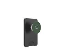 Vert Sauge - Symbole de l'infini en Forme de cœur - Amour Minimaliste PopSockets PopWallet pour MagSafe