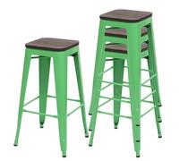 (vert) Tabouret de bar MCW-A73 (lot de 4)