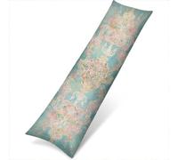 Vert Taie d'oreiller 60x180 Rougir Taie Oreiller Rectangulaire Traversin 180 cm Double Face Impression Housse Coussin, Doux Velour Pillow Case pour Chambre Lit Canapé Taies D'oreillers w-12003
