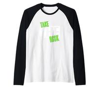 Vert Take The Risk Green Graphic Manche Raglan