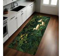Vert Tapis d’entrée Trois Petits Canards 50 x 80 cm Paillasson, Tapis de Bain Antidérapant, Tapis de Sol pour Salon Chambre Cuisine