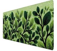 Vert Tapis de Souris XXL 1000 x 500mm Grand Tapis de Souris Feuille Mouse Pad avec Bords Surpiqués et Antidérapant, Accessoires Bureau, pour PC, Ordinateur Portable, Bureau, Études, Cadeaux 4-j6016