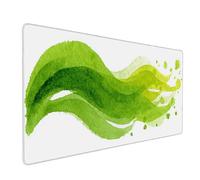 Vert Tapis de Souris XXL 80x30cm, Tapis Souris RêVe sous Main Bureau avec 3MM Bords Cousus, Imperméable Mouse Pad Base en Caoutchouc Antidérapant Surface pour Gamer, Ordinateur, PC, Cadeau -bby2509KI