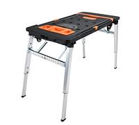 Vertak Établi Pliable 7 en 1 Tout dans Un Foyer & Espace de Travail DIY et Table de Travail à Monter soi-même 150-250 kgs Échelle de Travail imprimée, Graduations et Angles Pliables Multiples.