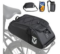 VERTAST Sac de Porte-Bagages Sacoche de Coffre de vélo Sac à Dos à bandoulière Arrière de Vélo Sac de Siège de Porte-vélos Sacoche de Vélo pour Porte-Bagages Étanche, noir5