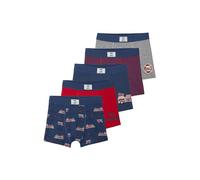VERTBAUDET 5 Boxers Stretch Pompiers Garçon en Coton Bio Bleu océan 8A