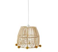VERTBAUDET Abat-Jour Pour Suspension Pompons En Rotin Enfant MARRON TU