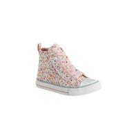 Baskets montantes lacées et zippées enfant collection maternelle blanc imprimé 24