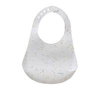 VERTBAUDET Bavoir avec récupérateur en silicone blanc terrazzo TU