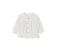 VERTBAUDET Blouse Brodée Bébé Gaze de Coton Manches Longues écru 6M(67CM)