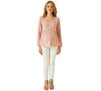 VERTBAUDET Blouse de Grossesse et d'allaitement Gaze de Coton Rose Pale 36