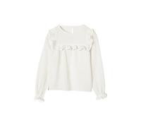 VERTBAUDET Blouse Fille à Volant en Gaze de Coton écru 9A