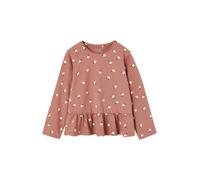 VERTBAUDET Blouse Manches Longues Fille Coton Coeurs