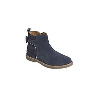 VERTBAUDET Boots à noeud cuir fille marine 26