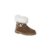 VERTBAUDET Boots bébé en cuir fourrées et zippées marron 23