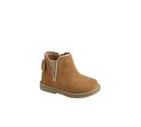 VERTBAUDET Boots bébé fille cuir zippées CAMEL 24