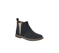 VERTBAUDET Boots élastiquées cuir enfant marine 35