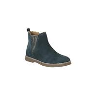 Boots enfant fille cuir élastiquées et zippées vert 28