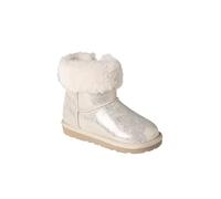VERTBAUDET Boots enfant fille déperlantes synthétique fourrées zippées beige doré 27
