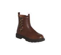 VERTBAUDET Boots vernies zippées et élastiquées fille marron 28