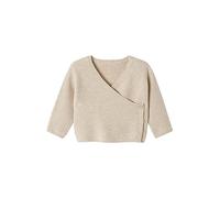 VERTBAUDET Brassière bébé Naissance Tricot Point Mousse Coton et Laine Beige chiné Naissance(50CM)