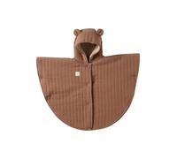 VERTBAUDET Cape Bébé Doudou à Capuche Oreilles en Coton cappuccino TU