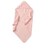 VERTBAUDET Cape de bain + gant de toilette MON COEUR rose imprimé 80X80