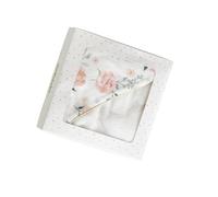 VERTBAUDET Cape de bain gaze de coton EAU DE ROSE écru/rose 80X80