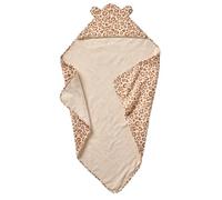 Cape de bain gaze de coton personnalisable LOVELY LÉO noisette 100X100