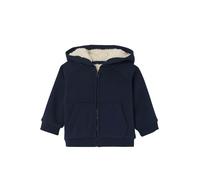 VERTBAUDET Cardigan zippé bébé en Molleton entièrement doublé à Capuche Marine 18M(81CM)