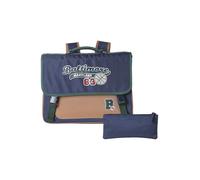 VERTBAUDET Cartable Garçon et Trousse Zippé marine TU