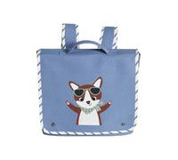 VERTBAUDET Cartable Maternelle Renard Garçon Viscose Rayures bleu TU