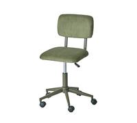 VERTBAUDET Chaise de Bureau à roulettes Enfant en Velours Vert TU