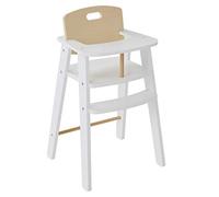 Chaise haute poupon en bois FSC® blanc TU