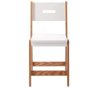 VERTBAUDET Chaise Primaire, Assise H 45 cm Ligne ARCHITEKT Blanc/Bois TU
