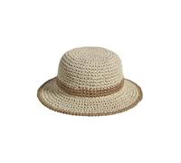 VERTBAUDET Chapeau Aspect Paille Effet Crochet Fille Bicolore Bois 8/10A