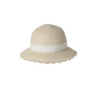 VERTBAUDET Chapeau Paille et Dentelle bébé Fille Sable 44/47CM (12/18M)