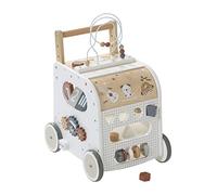 VERTBAUDET Chariot de marche cube d'activités avec freins en bois multicolore TU