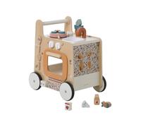 VERTBAUDET Chariot de Marche Cuisine Bébé Bois FSC Rétro Flower TU | imitation, encastrement, empilage, premiers pas, jouet, jeu, enfant, imagination, créativité, psychomotricité