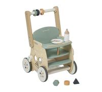 Chariot de marche poussette en bois FSC® vert TU