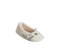 Chaussons ballerine intérieur velours enfant écru 34/35