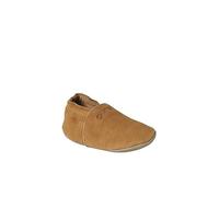 VERTBAUDET Chaussons élastiqués en cuir souple bébé chocolat 18/24M(81/86)