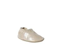 Chaussons élastiqués en cuir souple bébé or 6/12M(67/74)