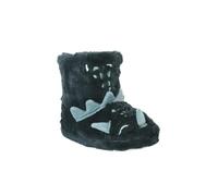 VERTBAUDET Chaussons montants imitation fourrure dinosaures enfant vert 24/25