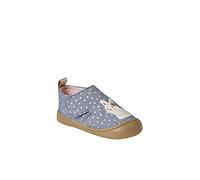 VERTBAUDET Chaussons scratchés bébé en Toile imprimée Bleu Chambray 22